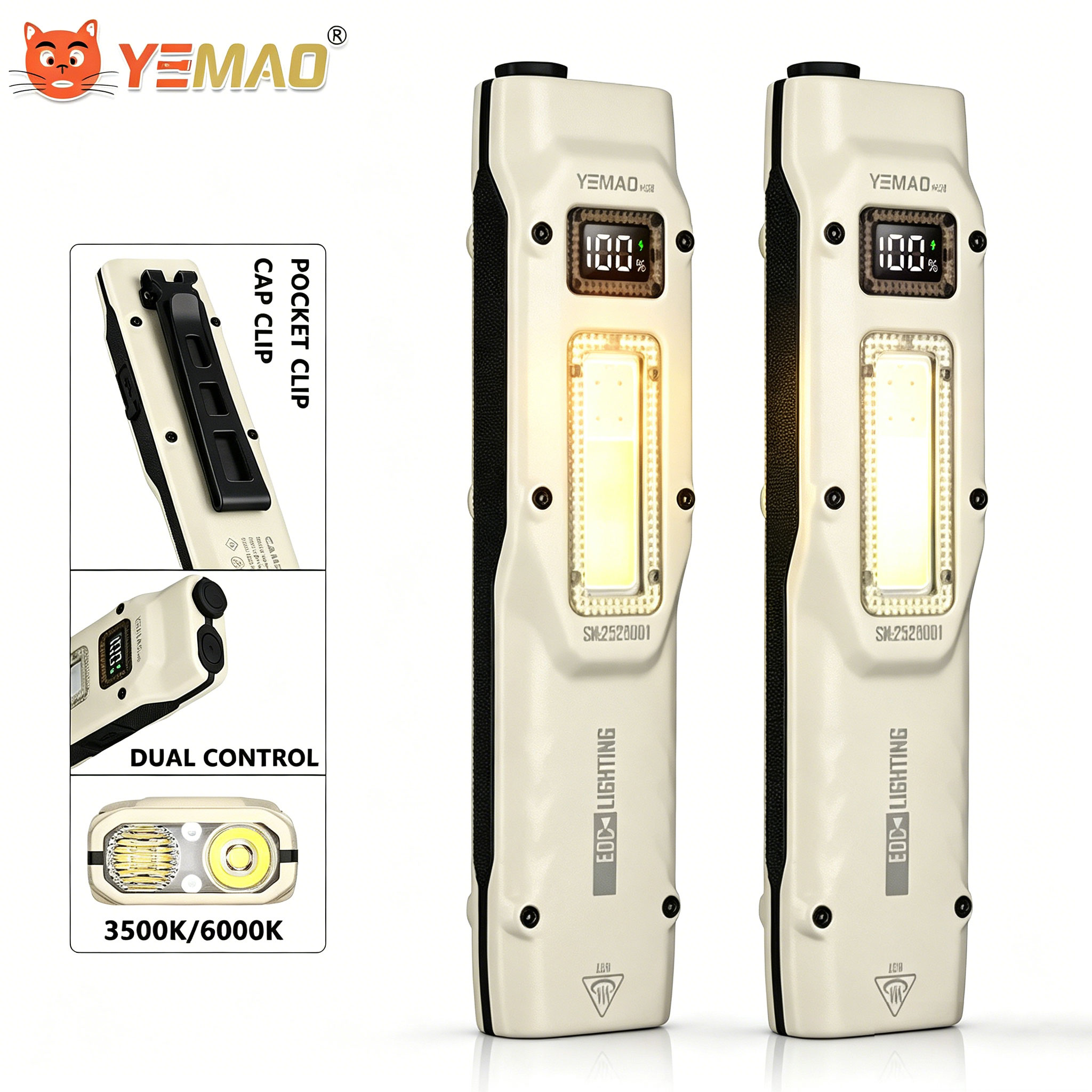 Outdoor Lighting Junction Box - 휴대용 880LM YEMAO M28 양방향 클램프
