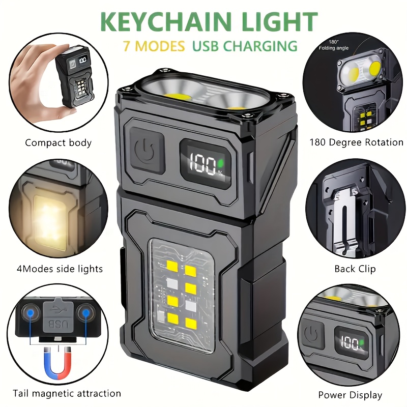 Outdoor Lighting Junction Box - 미니 충전식 LED 포켓 손전등 휴대용