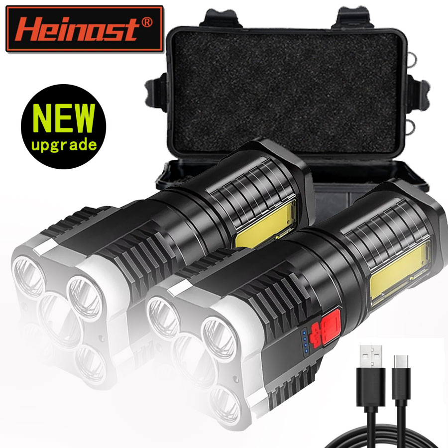 Outdoor Lighting Spotlight - 5 LED 고출력 LED 손전등 측면
