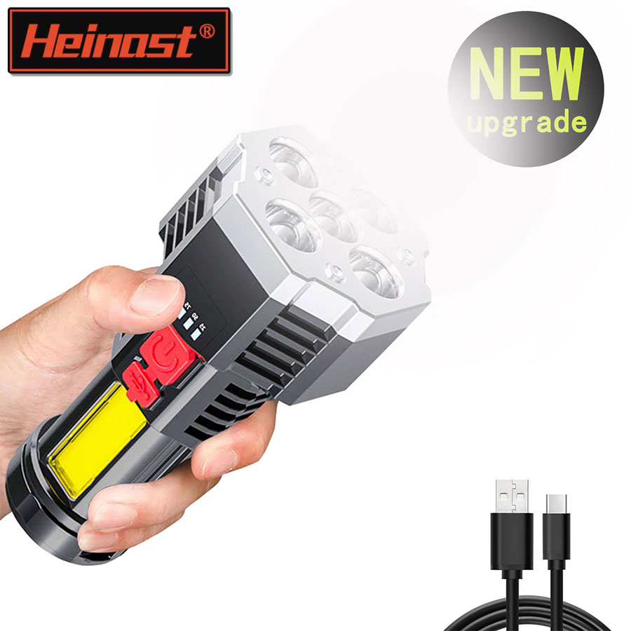 Outdoor Lighting Spotlight - 5 LED 고출력 LED 손전등 측면