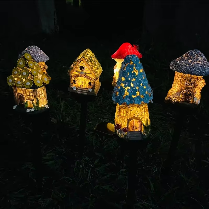 Outdoor Lighting Architectural - 1pc 크리 에이 티브 태양열 수지