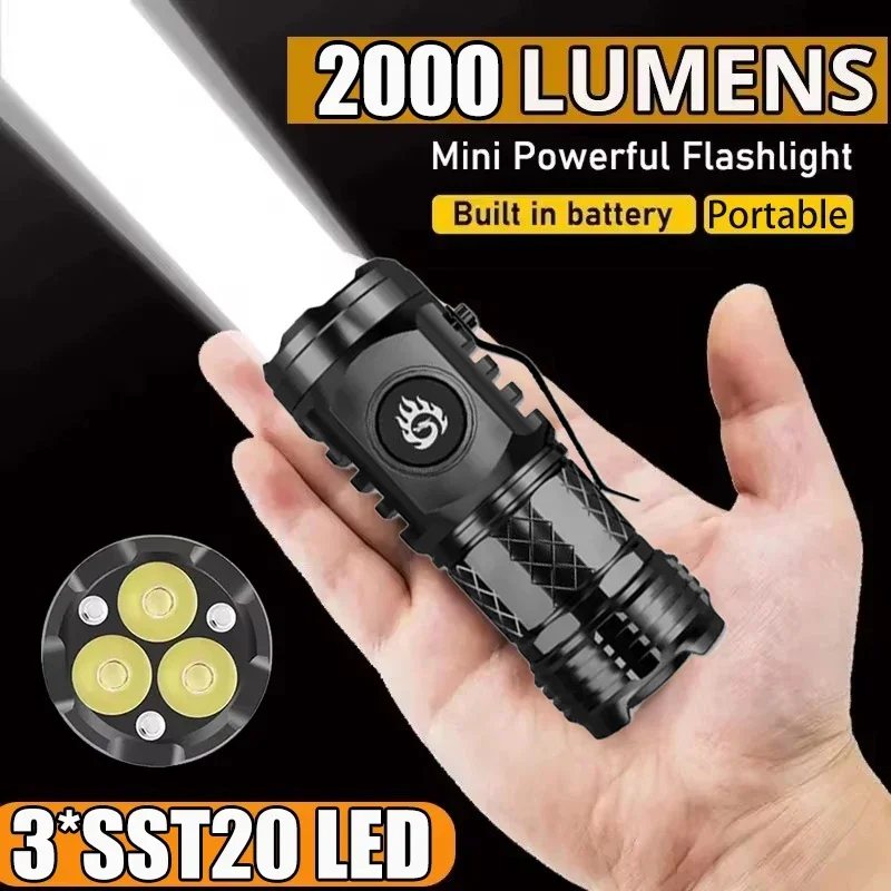 Outdoor Lighting Junction Box - 고출력 전술 플래시 라이트 3LED 미니