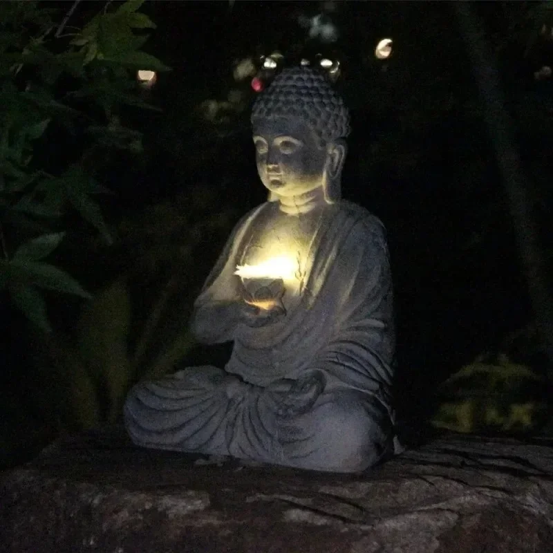 태양광 LED 조명 레진 불상 2026 젠 아시아 일본 - Outdoor Zen Lighting 리뷰 및 가격