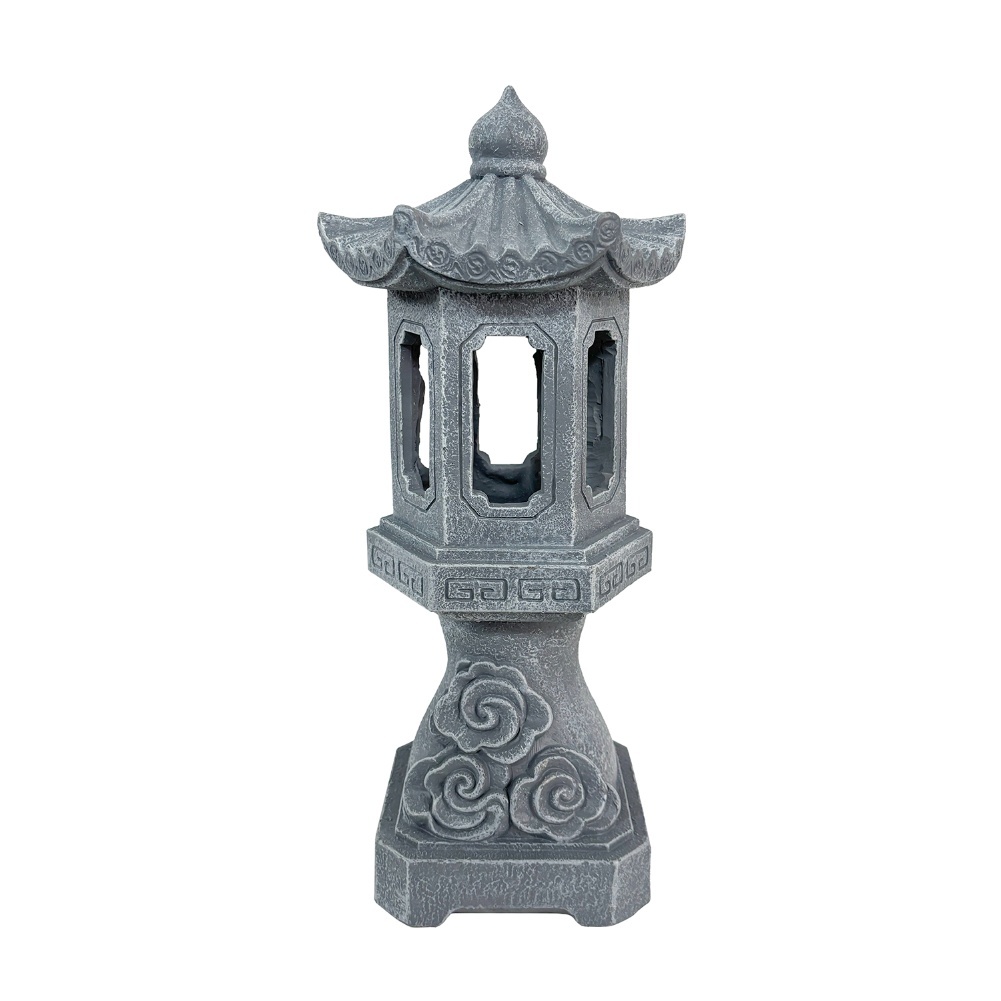 레진 소재의 젠 태양광 파고다 랜턴, 태양광 충전식 야 - Outdoor Zen Lighting 리뷰 및 가격