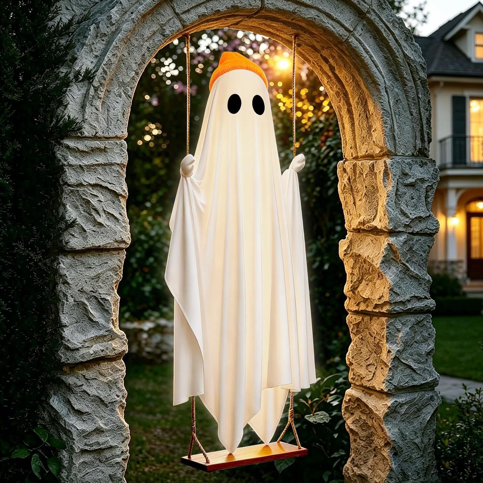 원격 제어 스윙 기능이 있는 할로윈 유령 장식, 8가지 - Outdoor Lighting Battery Operated 리뷰 및 가격