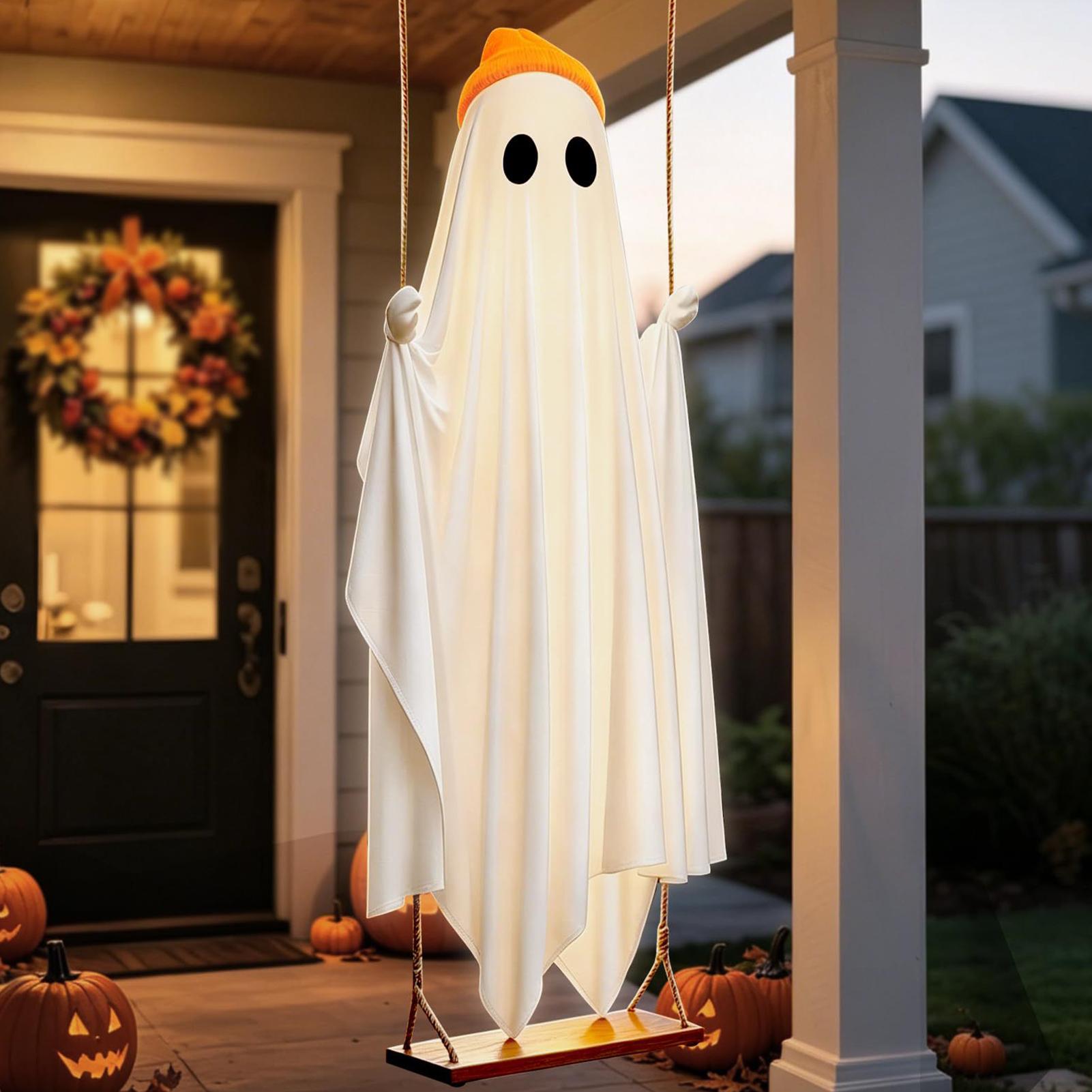 원격 제어 스윙 기능이 있는 할로윈 유령 장식, 8가지 - Outdoor Lighting Battery Operated 리뷰 및 가격