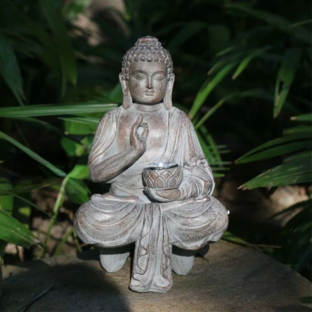 야외 태양광 부처상 조명 정원 장식 젠 파티오 램프 자 - Outdoor Zen Lighting 리뷰 및 가격