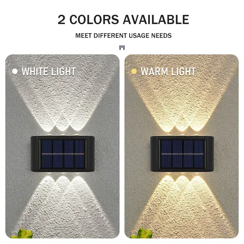 COB 태양광 벽등, 방수 야외 조명, 위아래 볼록 렌 - Outdoor Lighting And Landscape 리뷰 및 가격