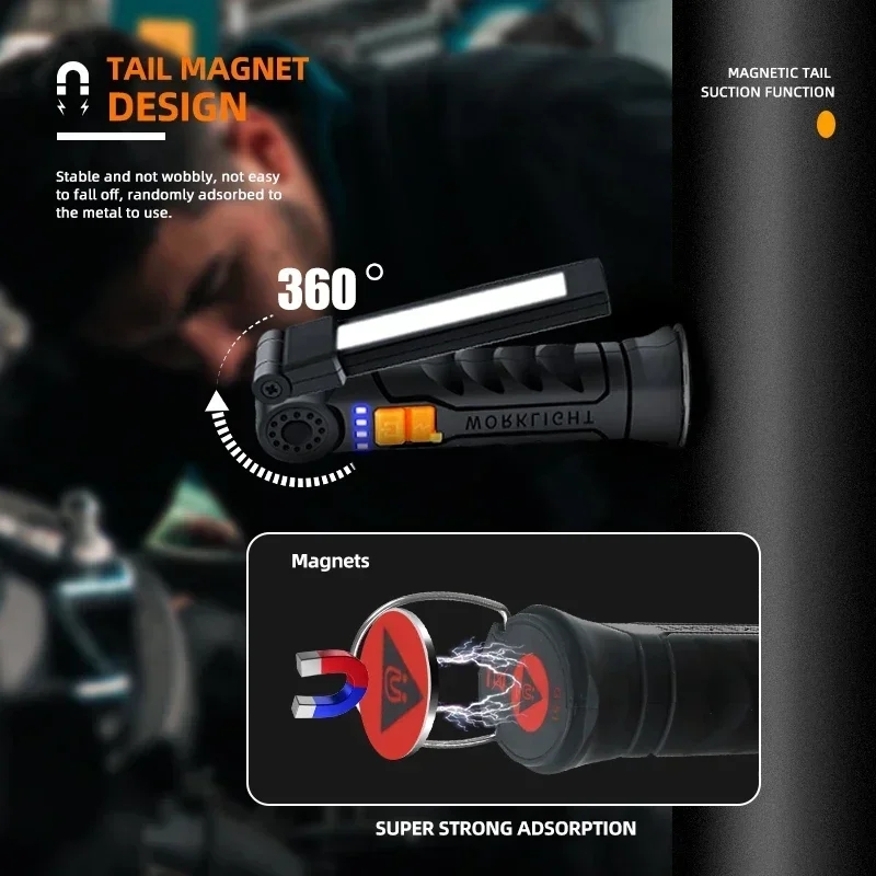휴대용 COB LED 손전등 USB 충전식 작업등 내장 - Outdoor Lighting Junction Box 리뷰 및 가격