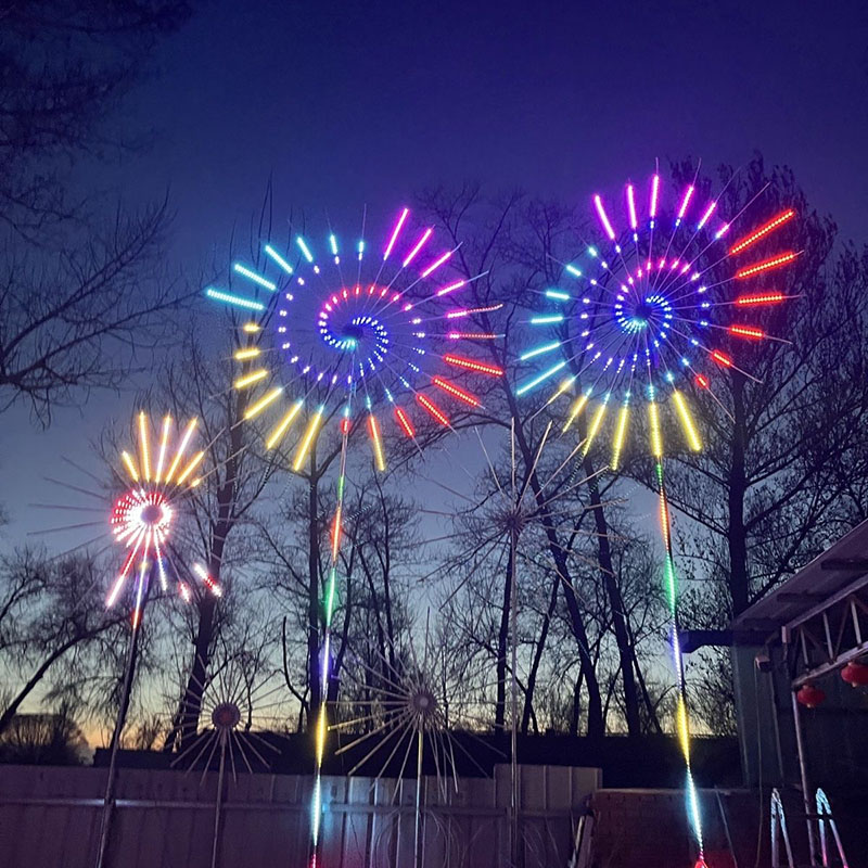 음향 활성화 불꽃놀이 조명, 듀얼 스피커, 사운드 싱크 - Outdoor Lighting Year Round 리뷰 및 가격