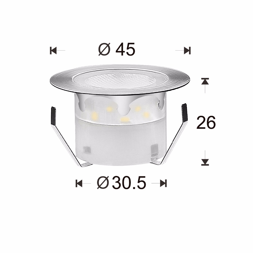 QACA 6팩 LED 데크 조명 저전압 DC12V 1W - Outdoor Lighting Kits Low Voltage 리뷰 및 가격