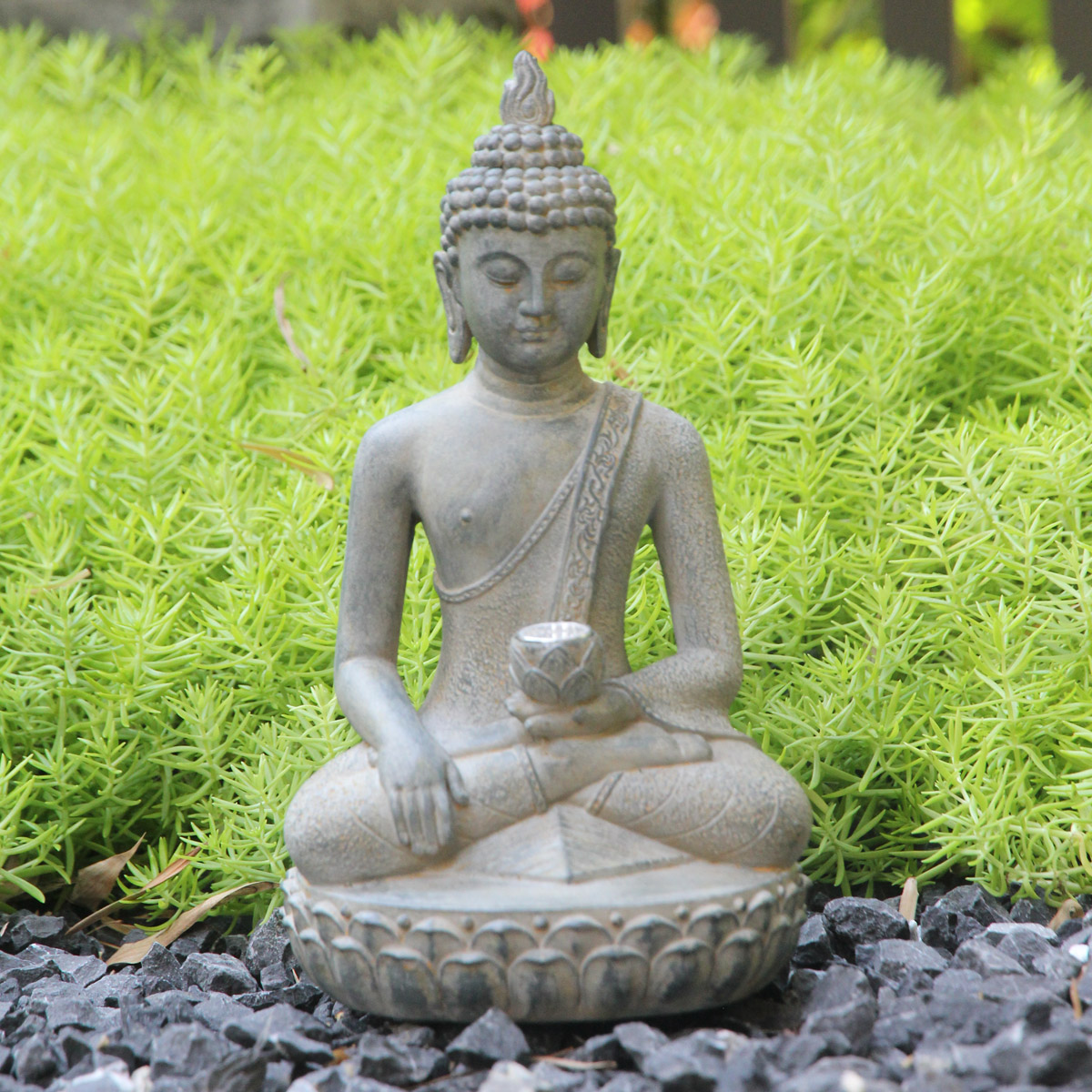 선(禪)에서 영감을 받은 태양광 불상 조명 - 레진 정 - Outdoor Zen Lighting 리뷰 및 가격