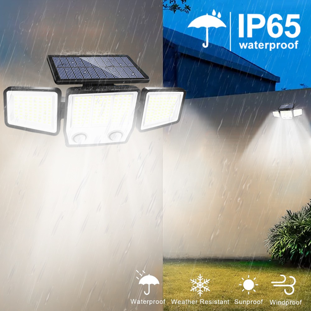 태양광 조명 야외 3헤드 모션 센서 286/236LED - Outdoor Lighting And Landscape 리뷰 및 가격