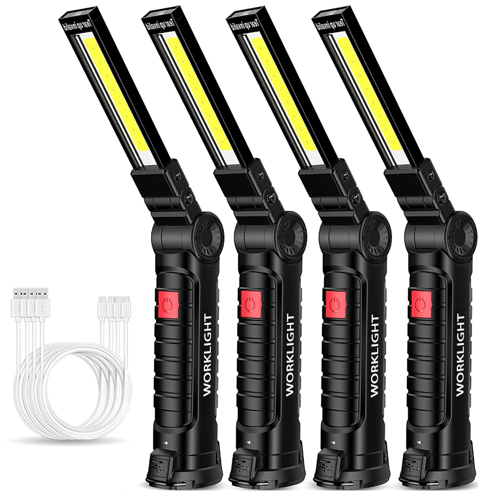 휴대용 접이식 LED 손전등 강력한 자석 COB 작업등 - Outdoor Lighting Lanterns 리뷰 및 가격