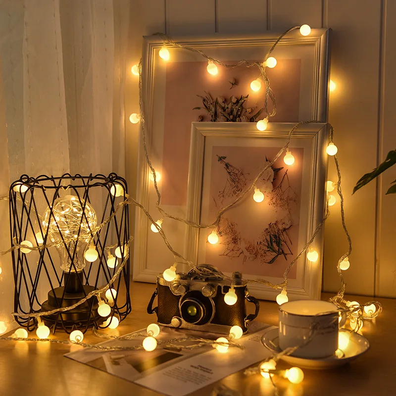 10M USB/배터리 전원 공 LED 문자열 조명 갈  - Outdoor Lighting Battery Operated 리뷰 및 가격