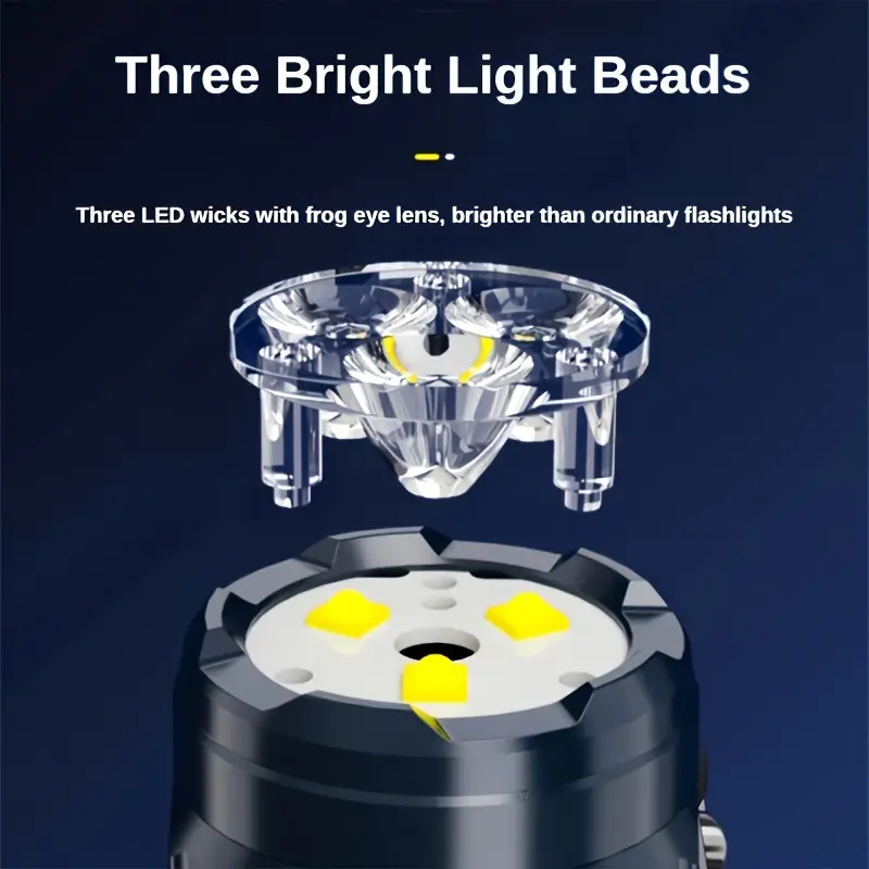 펜 클립이 있는 미니 3LED 손전등, 야간 걷기용,  - Outdoor Lighting Spotlight 리뷰 및 가격