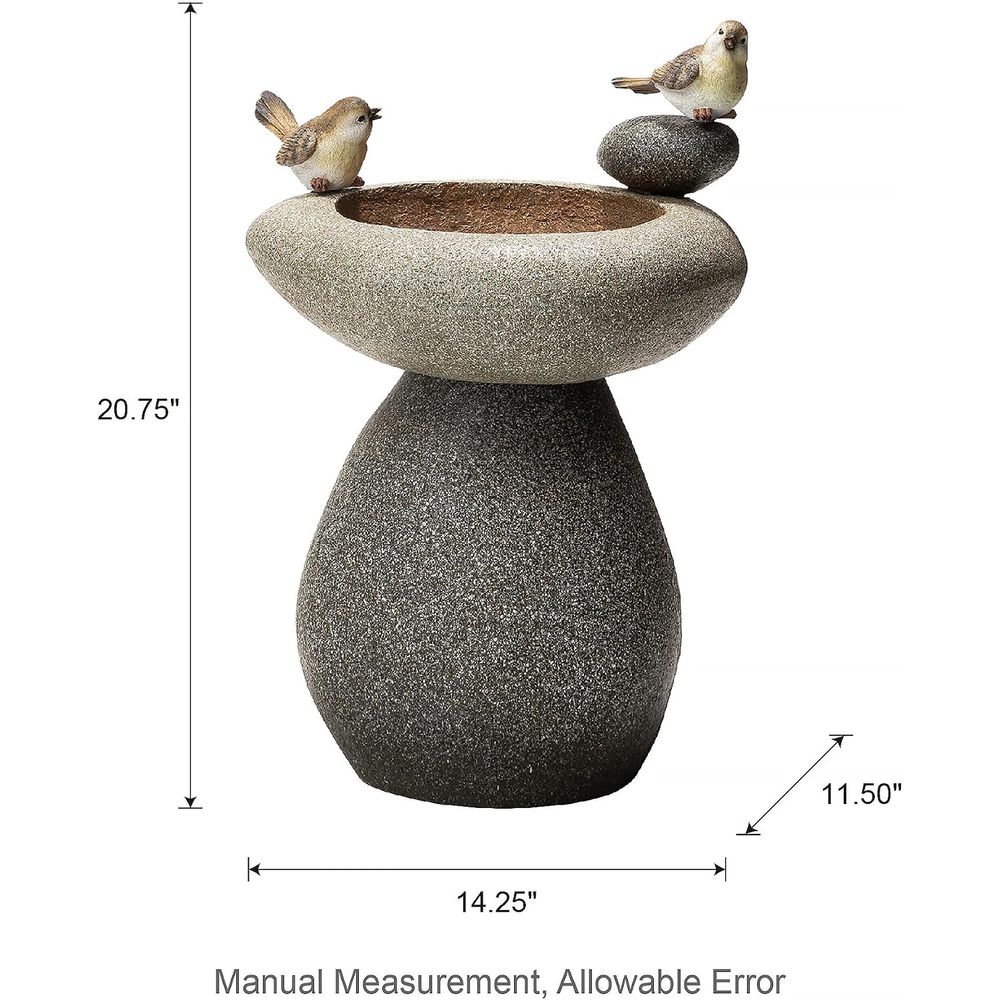 20.75인치 높이의 LED 조명과 펌프가 있는 물 분 - Outdoor Zen Lighting 리뷰 및 가격
