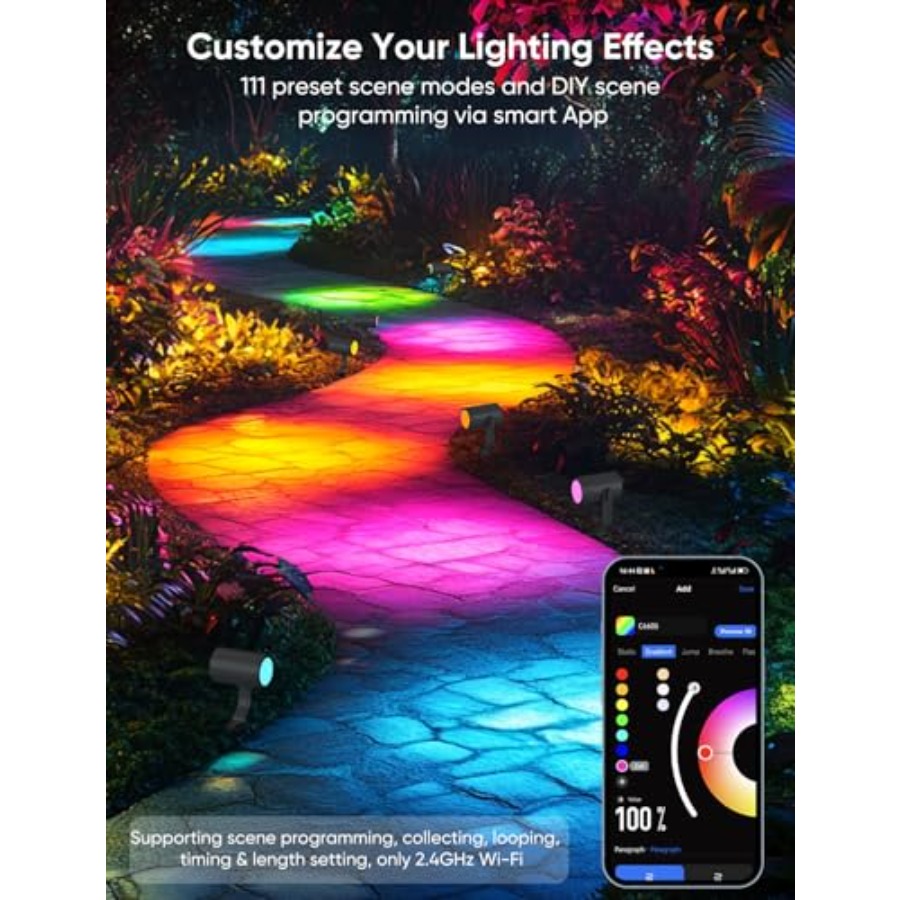 야외 스팟 조명 00lm 스마트 조경 조명 키트 RGB - Outdoor Lighting Kits Low Voltage 리뷰 및 가격