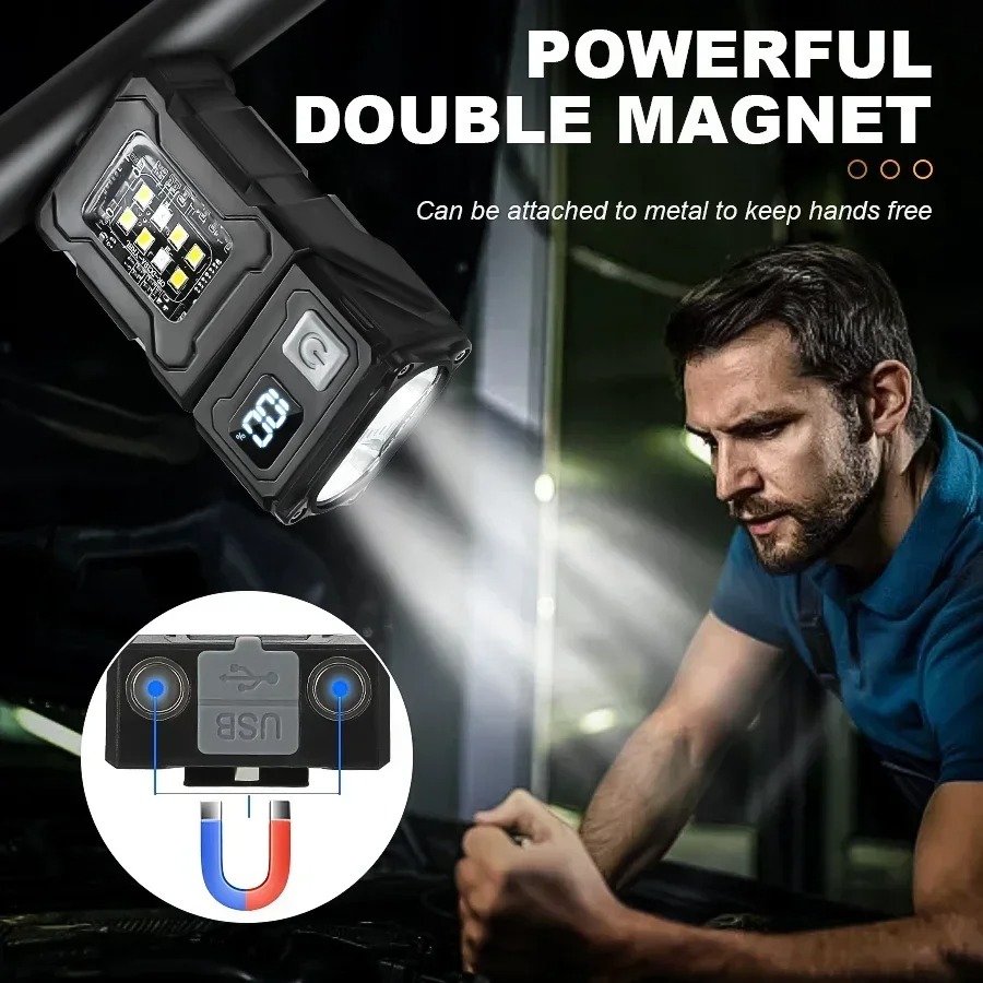 미니 USB 충전식 LED 손전등 테일 마그넷 COB  - Outdoor Lighting Junction Box 리뷰 및 가격