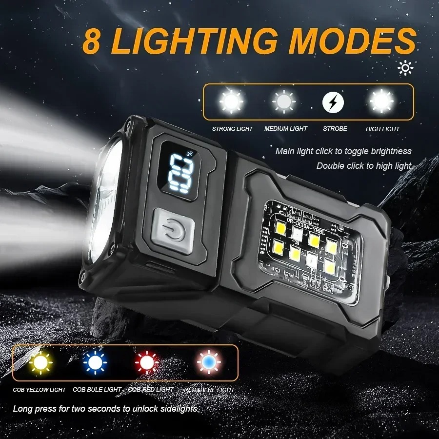 미니 USB 충전식 LED 손전등 테일 마그넷 COB  - Outdoor Lighting Junction Box 리뷰 및 가격