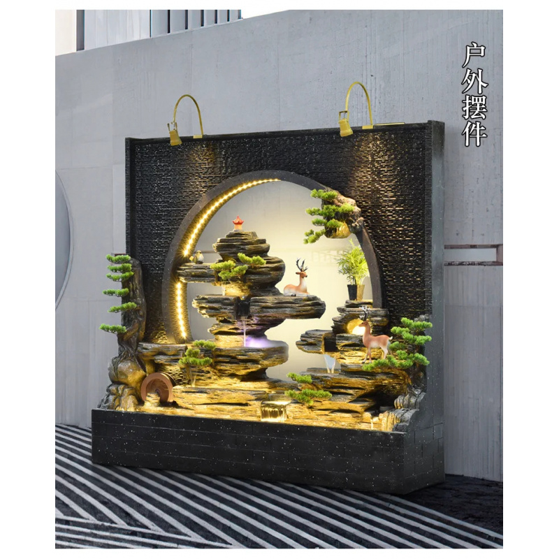 custom.7FT 우아한 야외 커튼 패널 분수 석가산 - Outdoor Zen Lighting 리뷰 및 가격