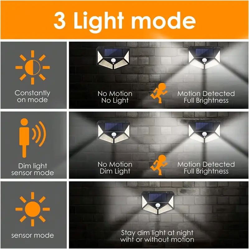 100LED 야외 태양광 정원등, 모션 센서 방수 태양 - Outdoor Lighting And Landscape 리뷰 및 가격