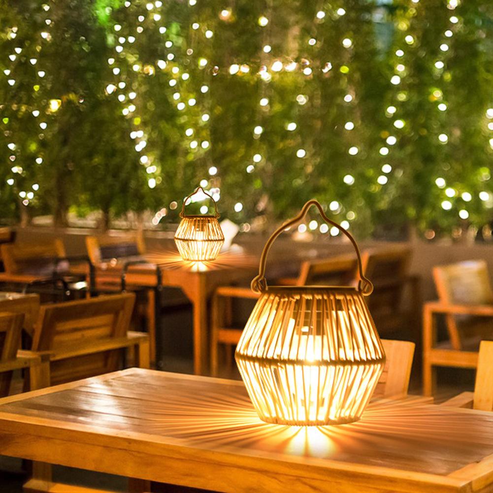 IP65 방수 태양광 라탄 랜턴 걸이식 테이블 조명 야 - Outdoor Lighting Lanterns 리뷰 및 가격