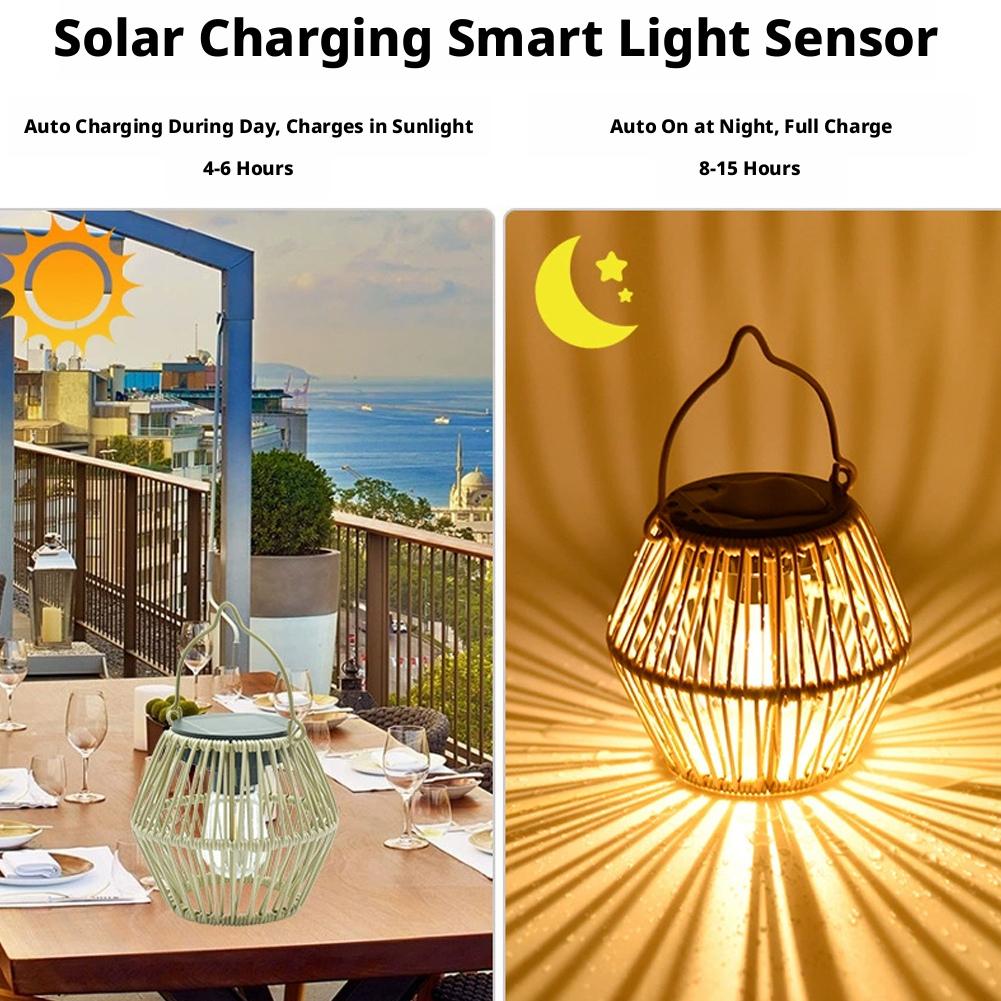 IP65 방수 태양광 라탄 랜턴 걸이식 테이블 조명 야 - Outdoor Lighting Lanterns 리뷰 및 가격