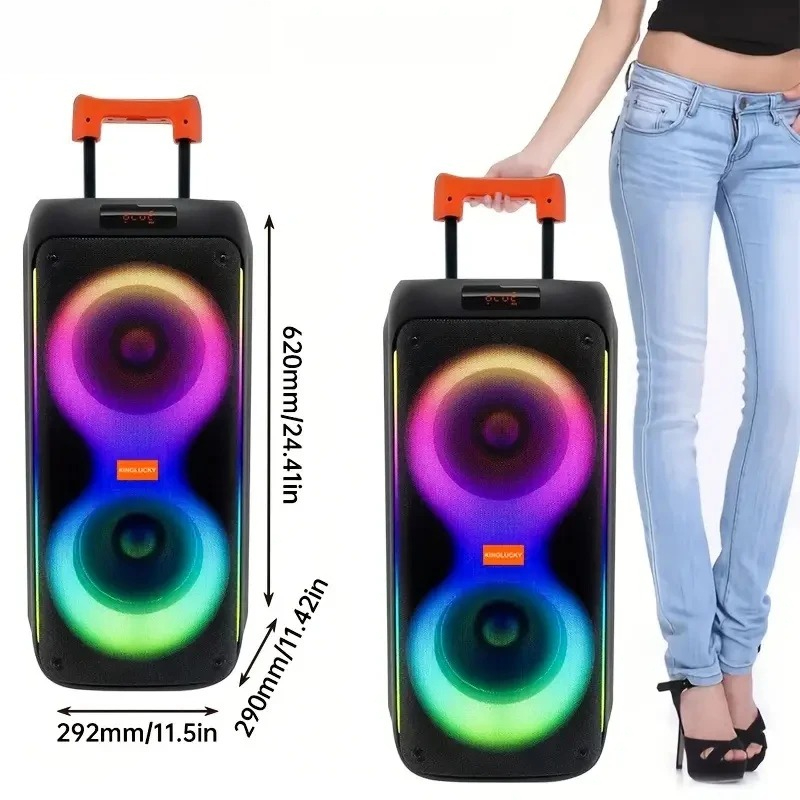 킹럭키 M17 80W 고품질 무선 휴대용 BT 스피커  - Outdoor Lighting High Quality 리뷰 및 가격