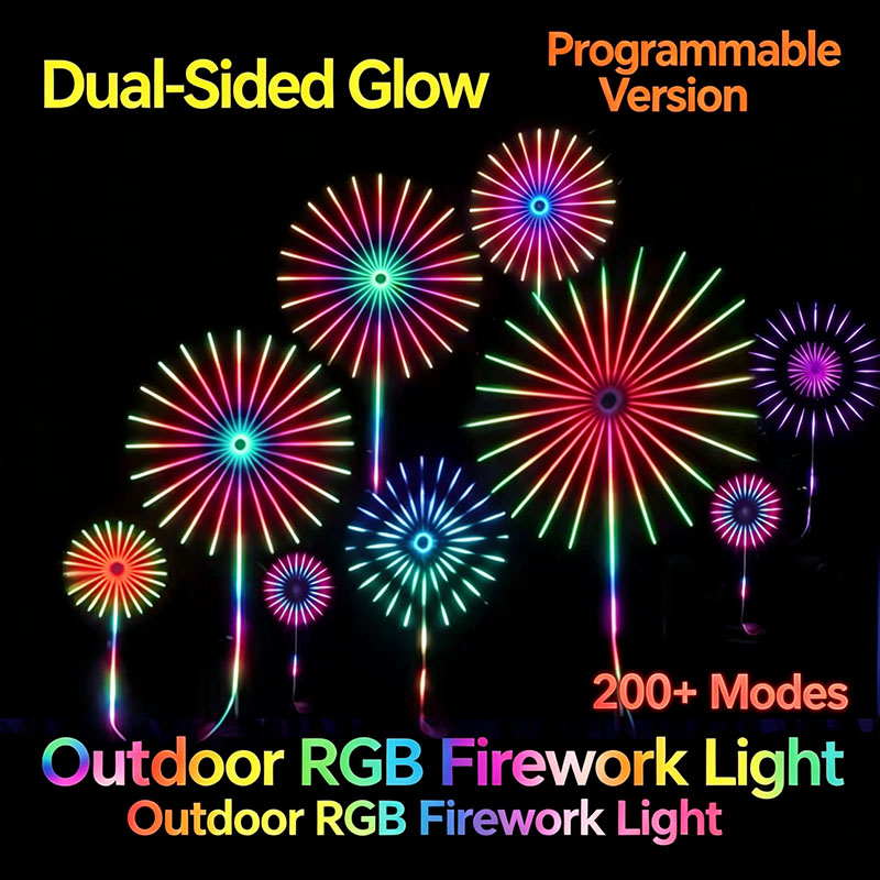 24개 튜브 새해 RGB 불꽃놀이, 듀얼 스피커, 사운 - Outdoor Lighting Year Round 리뷰 및 가격
