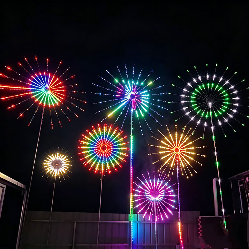 24개 튜브 새해 RGB 불꽃놀이, 듀얼 스피커, 사운 - Outdoor Lighting Year Round 리뷰 및 가격