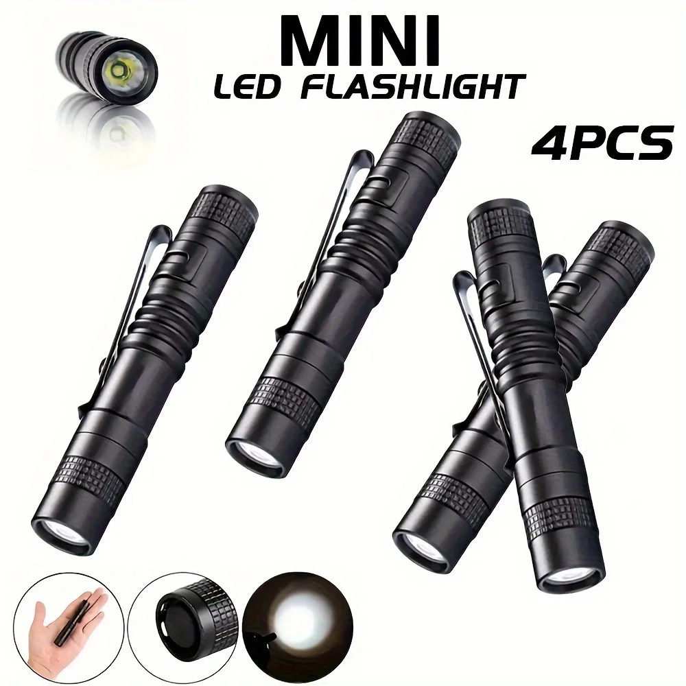 1-4PCS 미니 휴대용 LED 펜 라이트 포켓 야외  - Outdoor Lighting Junction Box 리뷰 및 가격