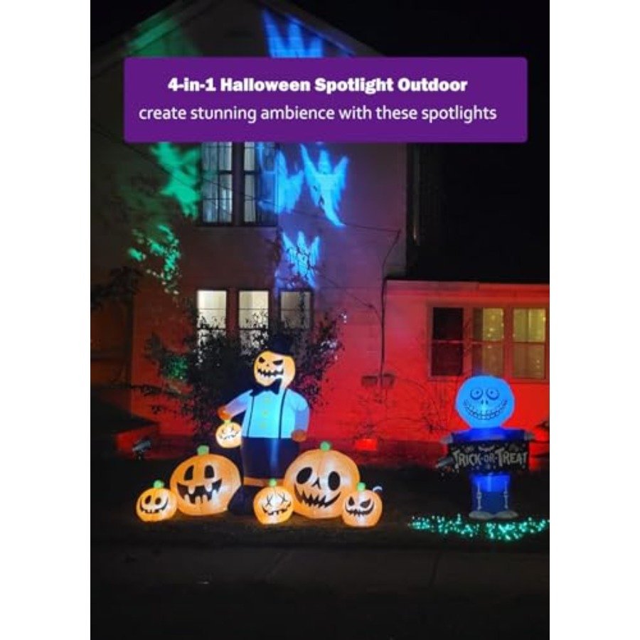 할로윈 크리스마스용 스포트라이트 야외 조명: 4-in- - Outdoor Lighting Kits Low Voltage 리뷰 및 가격