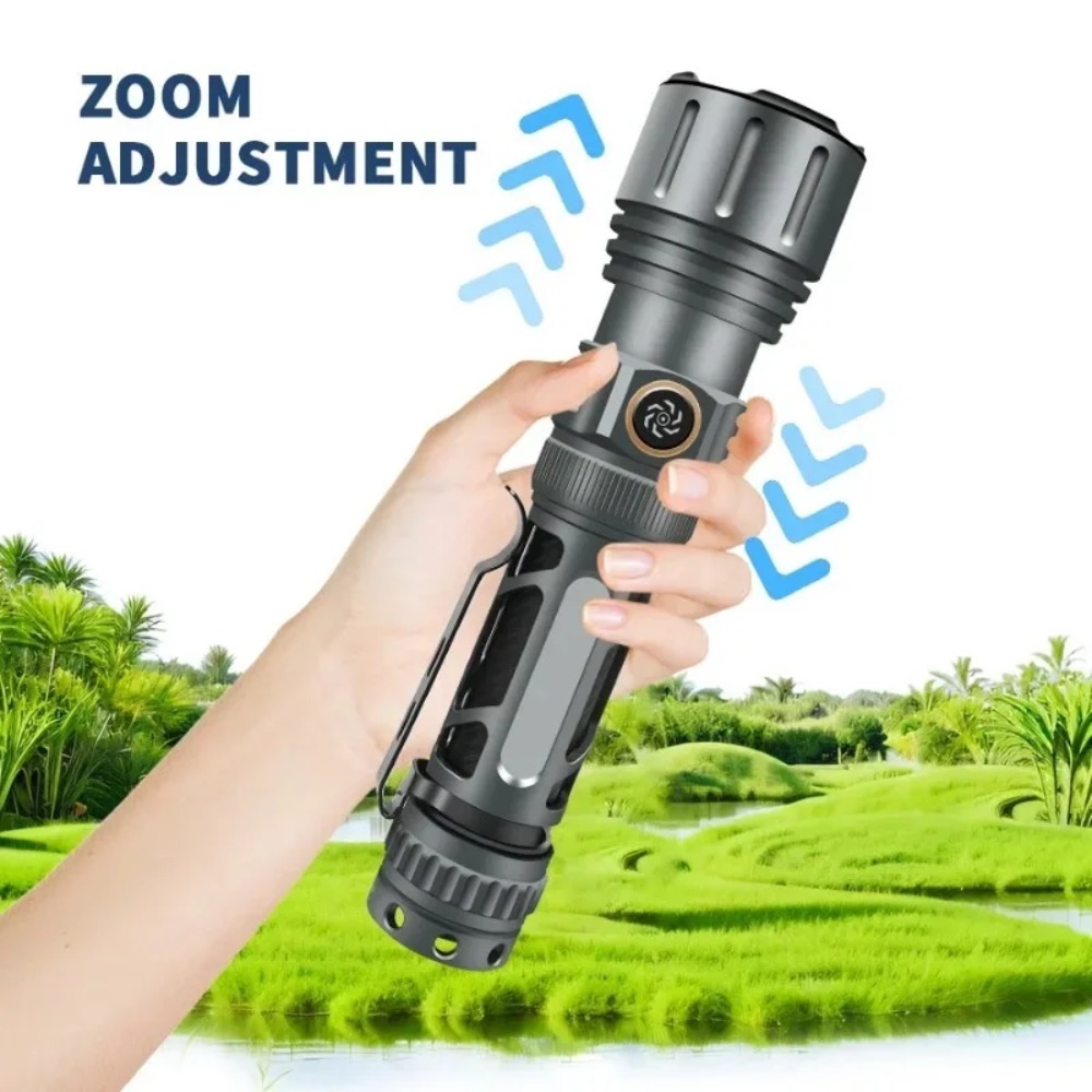 슈퍼 밝은 손전등 휴대용 충전식 LED 램프 전술 캠핑 - Outdoor Lighting Lanterns 리뷰 및 가격