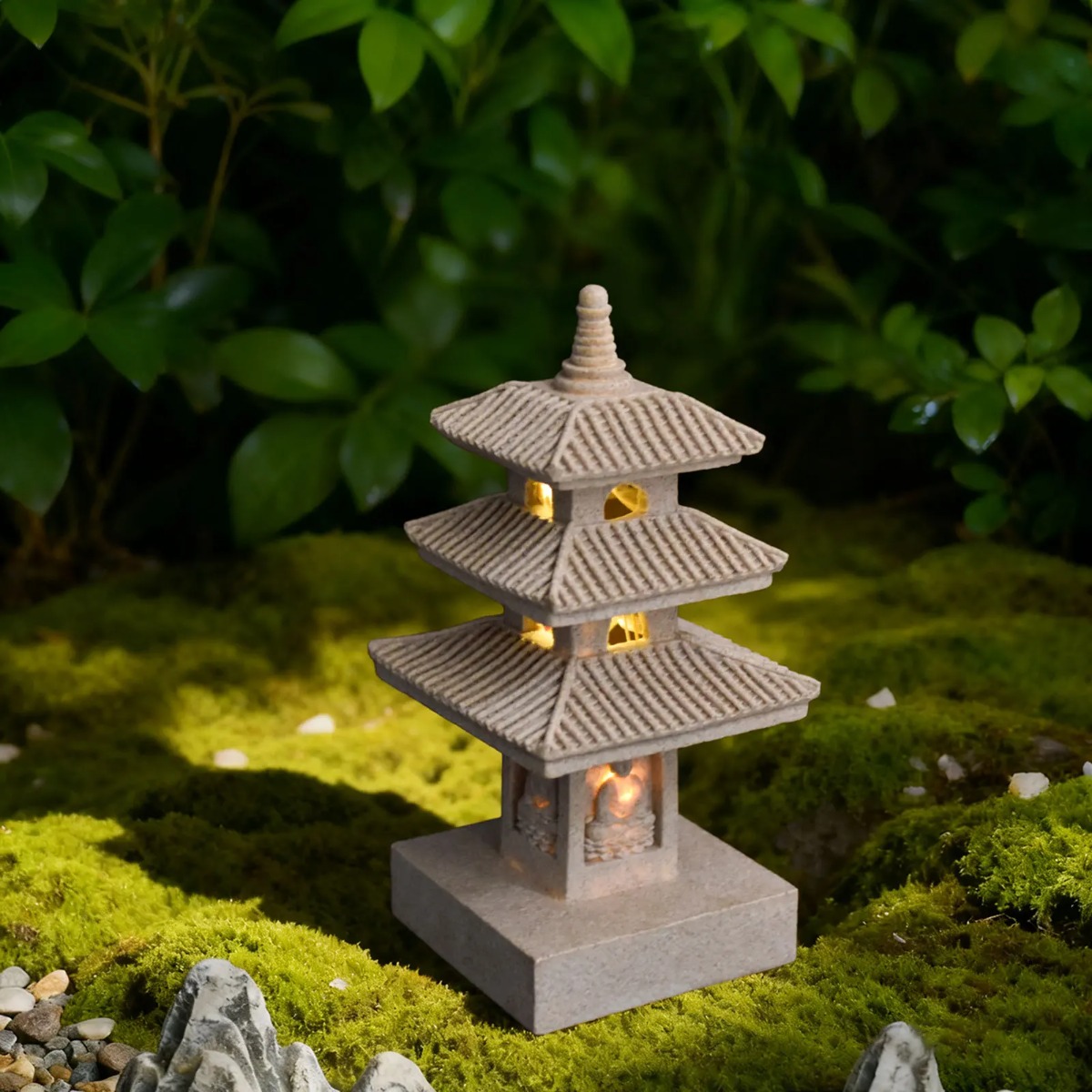 태양광 정원등 야외 랜턴 방수 정원 장식품 일본식 탑  - Outdoor Lighting Architectural 리뷰 및 가격