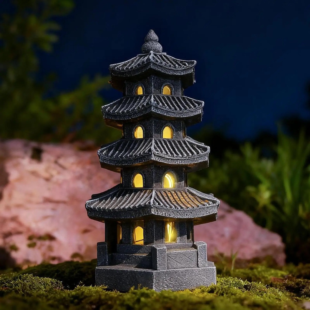 태양광 정원등 야외 랜턴 방수 정원 장식품 일본식 탑  - Outdoor Lighting Architectural 리뷰 및 가격