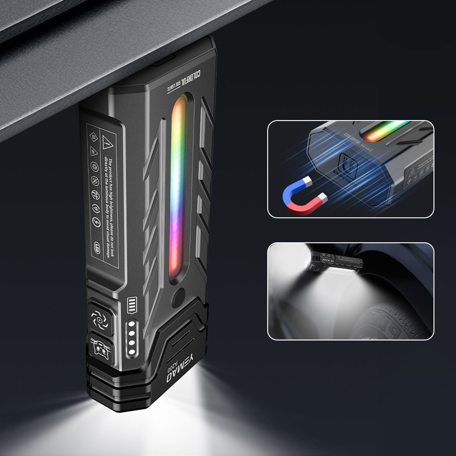 5200LM 혁신적인 다기능 휴대용 RGB LED 손전 - Outdoor Lighting Junction Box 리뷰 및 가격
