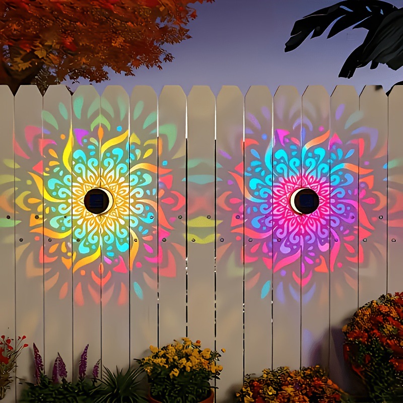 태양광 LED 벽등 만다라 프로젝션 랜턴 방수 야외 마 - Outdoor Lighting And Landscape 리뷰 및 가격