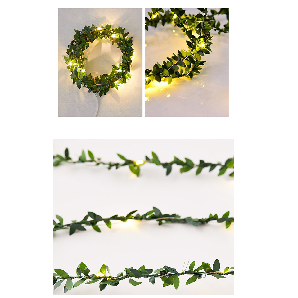 야외 잎 화환 조명, 배터리 작동 LED 요정 스트링  - Outdoor Lighting Battery Operated 리뷰 및 가격