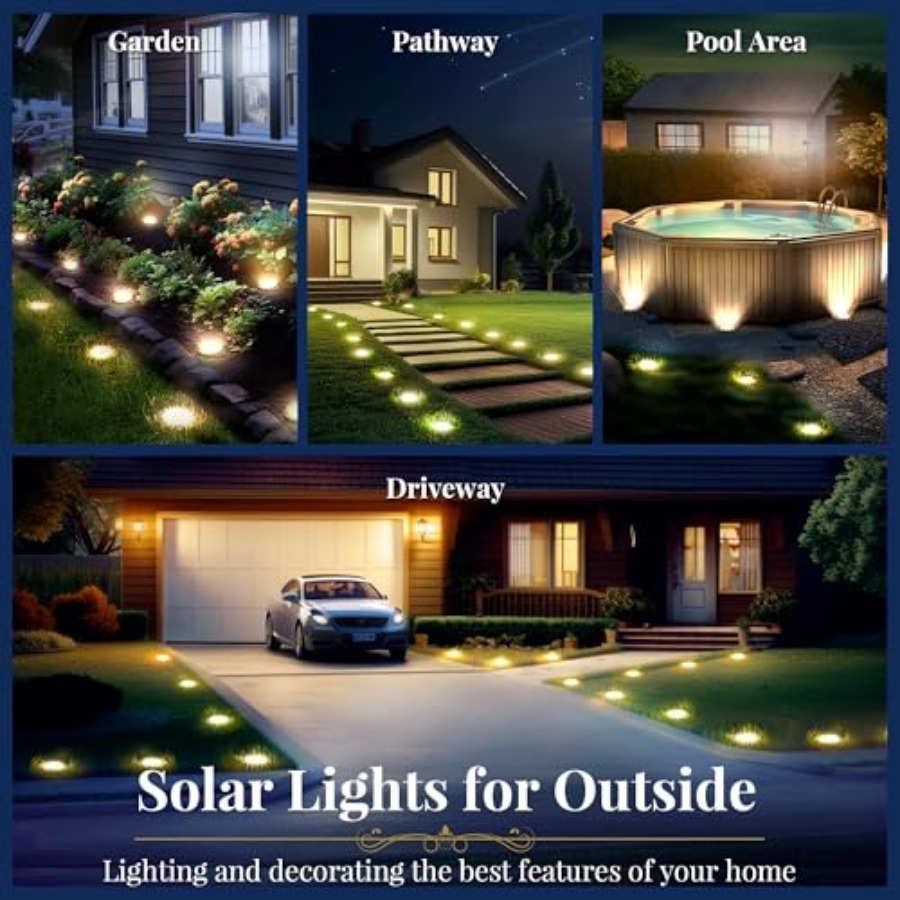 태양광 지상등 태양광 조명 야외 방수 8 LED 태양열 - Outdoor Lighting And Landscape 리뷰 및 가격