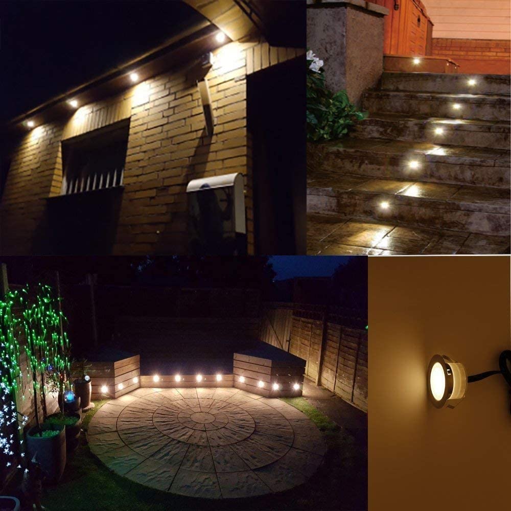 QACA 30팩 LED 저전압 데크 조명 키트(드라이버 - Outdoor Lighting Kits Low Voltage 리뷰 및 가격